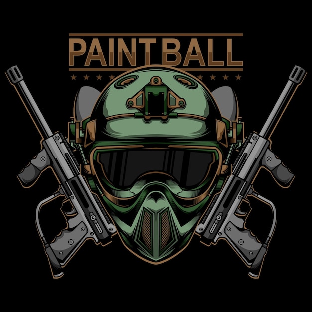 Diseño de logo de paintball