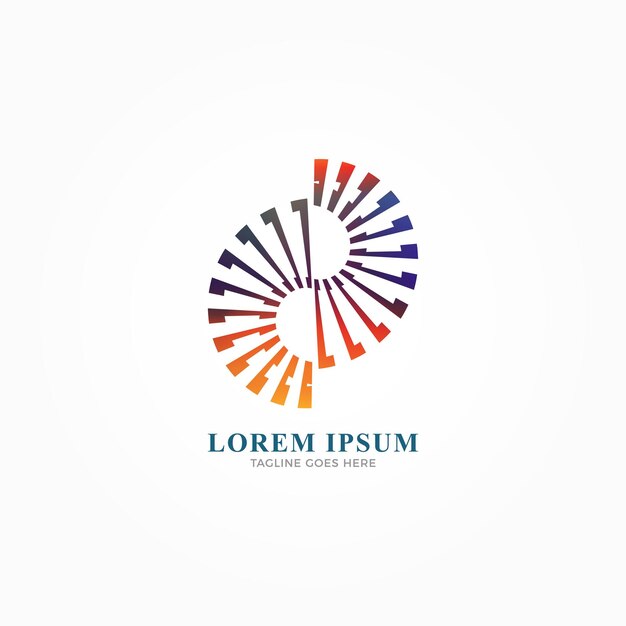Diseño de logo de piano