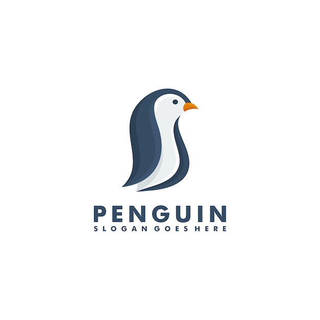 Diseño de logo de pingüino