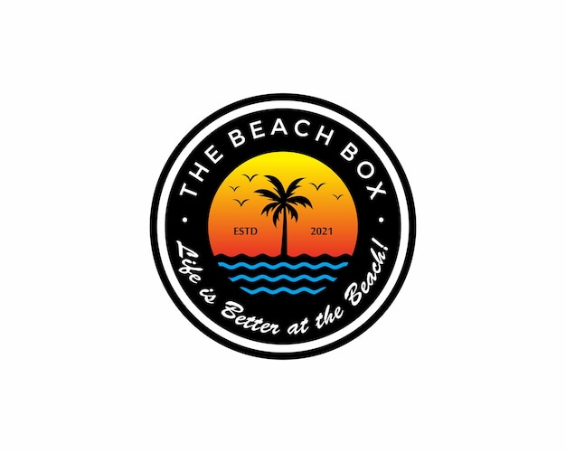 El diseño del logo de la playa.
