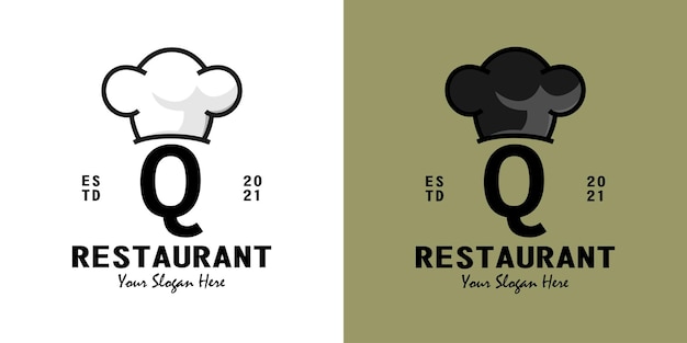 Diseño de logo de restaurante letra q