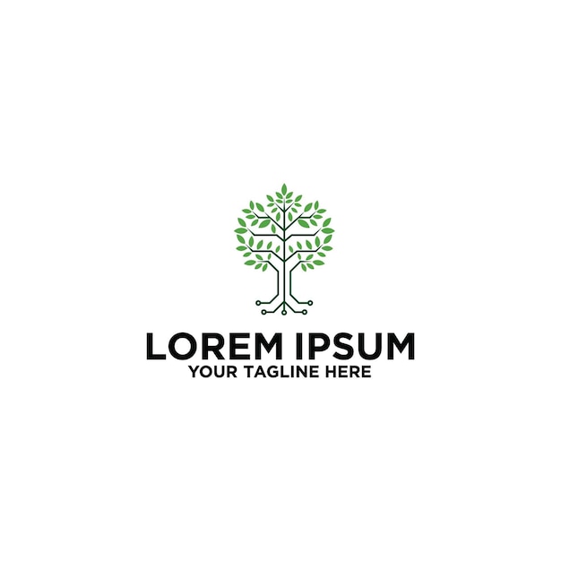 Diseño de logo de Tree Technology Circuit