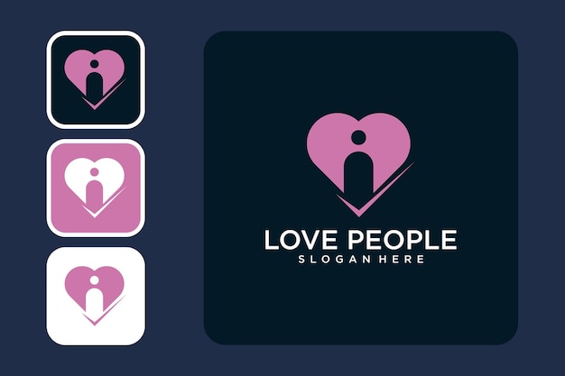 Diseño de logos para psicólogos o humanos con corazones