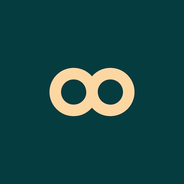 Diseño de logotipo de 0 o 8 vectores simples