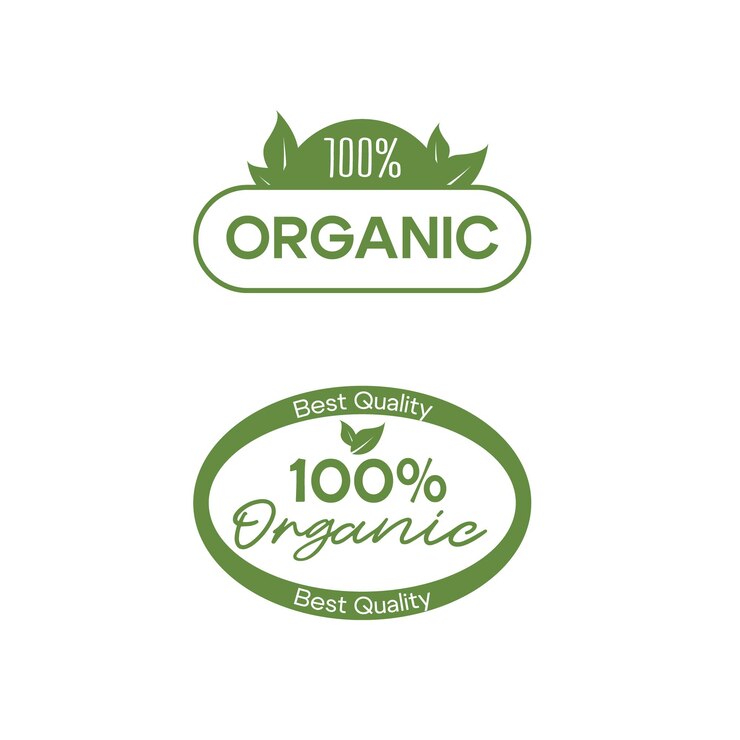 Diseño del logotipo 100% orgánico