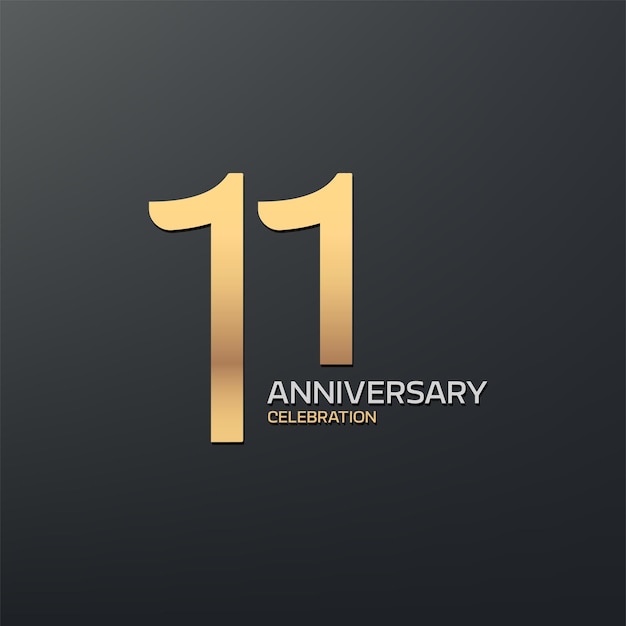 Diseño del logotipo del 11o aniversario