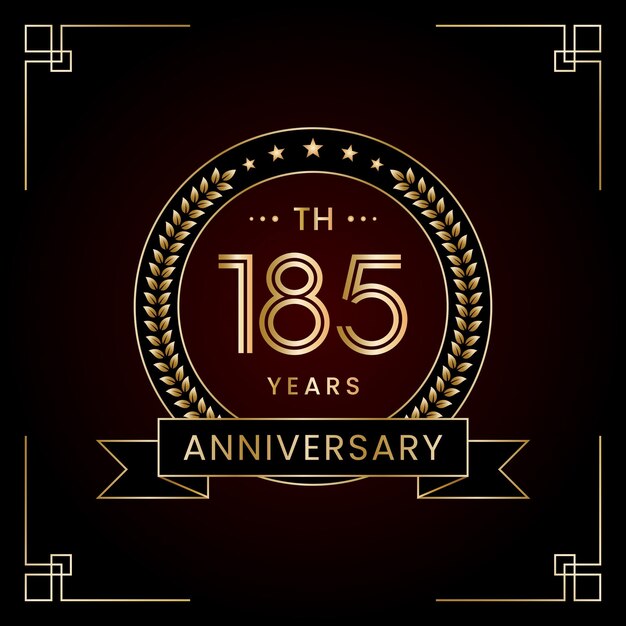 Diseño del logotipo del 185 aniversario