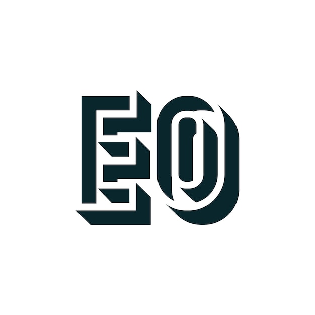 Diseño del logotipo 3D de EO