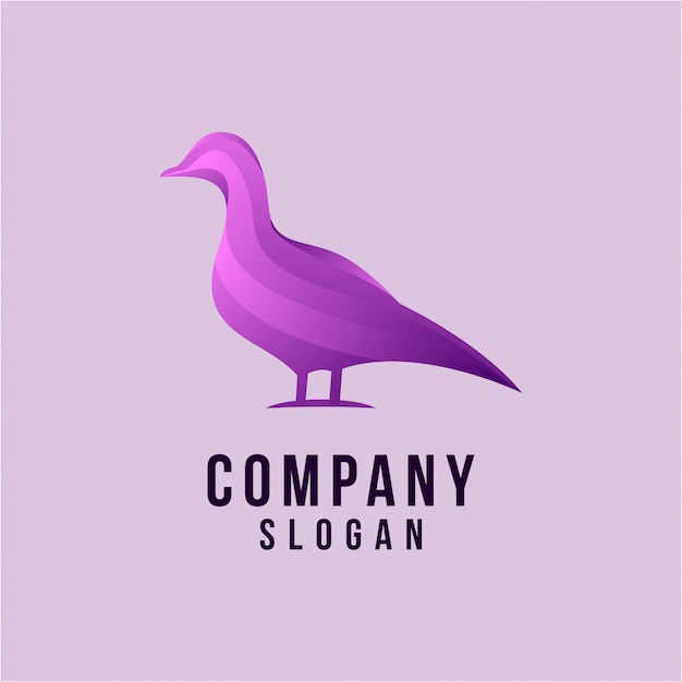 diseño de logotipo 3d pato