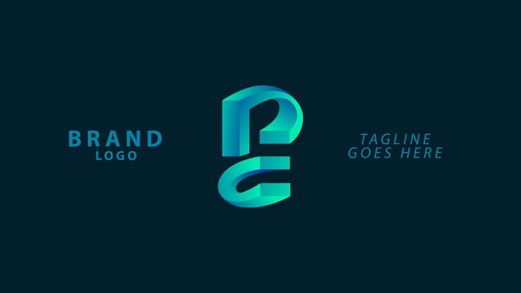 Vector diseño del logotipo 3d de pec infinity