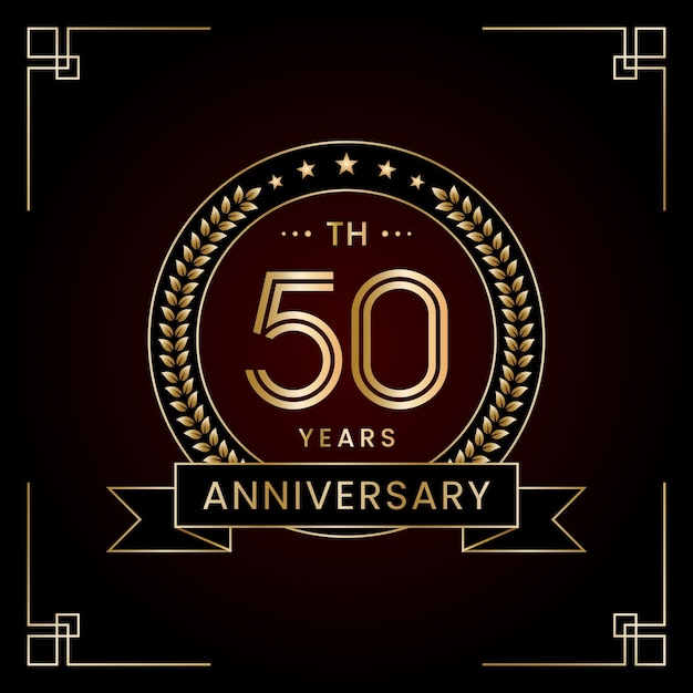 Diseño de logotipo del 50 aniversario