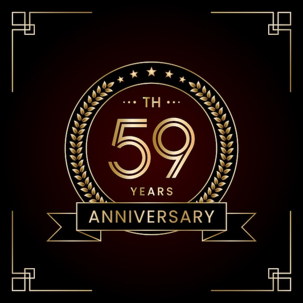 Diseño del logotipo del 59 aniversario