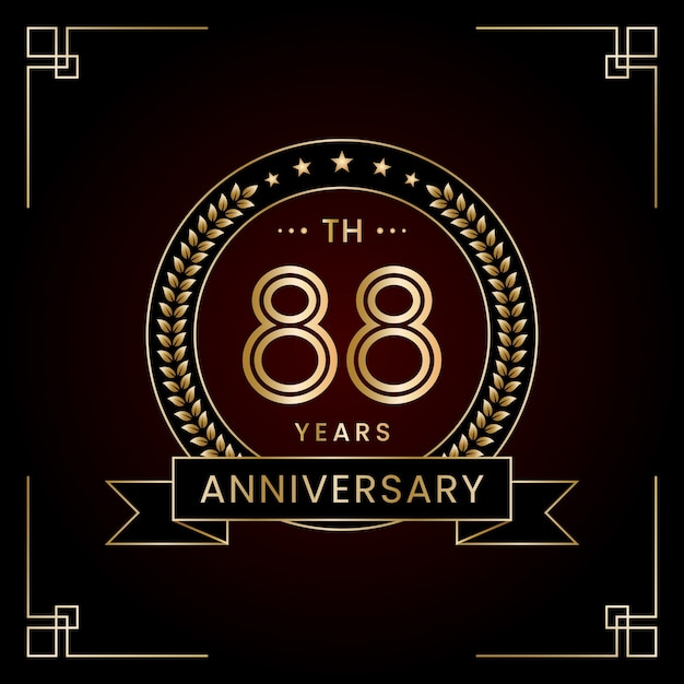 Diseño del logotipo del 88 aniversario