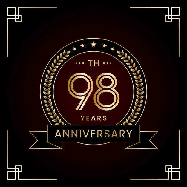 Diseño del logotipo del 98 aniversario