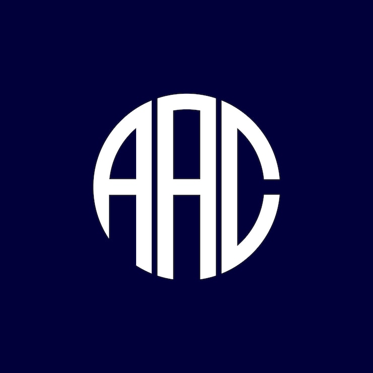 Vector diseño del logotipo de aac circle