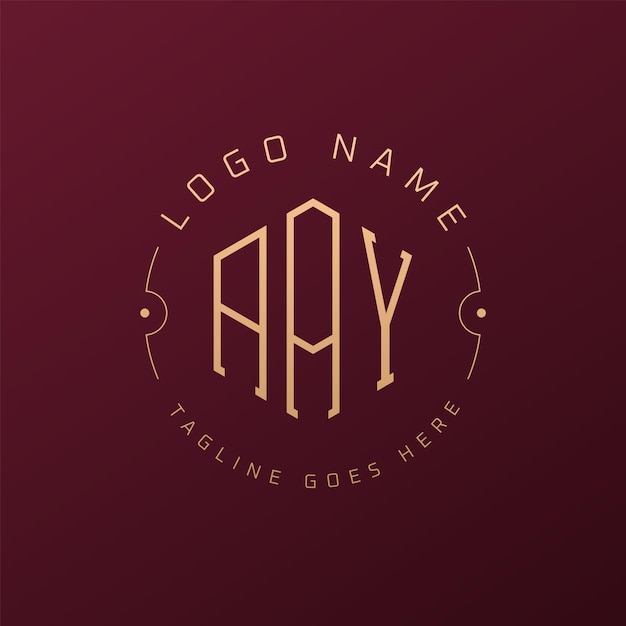 Diseño de logotipo AAY de lujo Letra elegante AAY Monograma Logotipo minimalista Poligono plantilla de diseño de logotipo AAAY