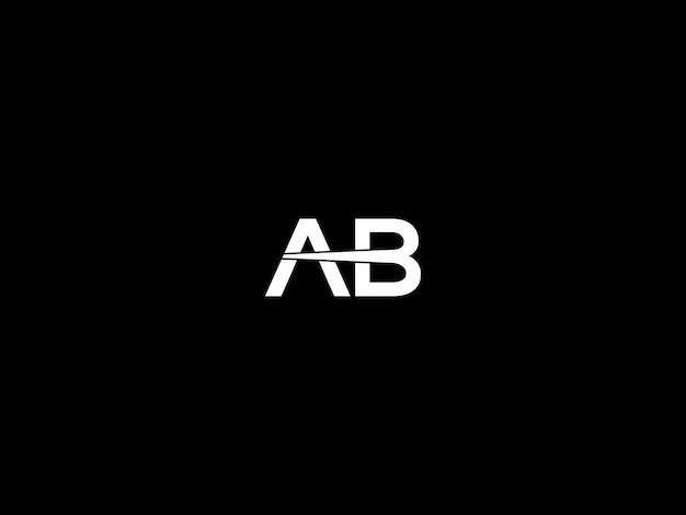 Vector diseño del logotipo de ab