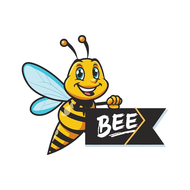 diseño de logotipo de abeja abeja