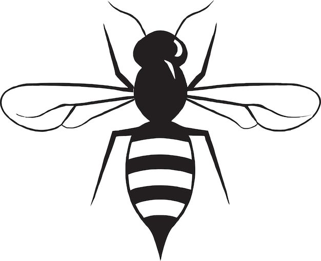 Diseño de logotipo de abeja vectorial para servicios de polinización de abejas