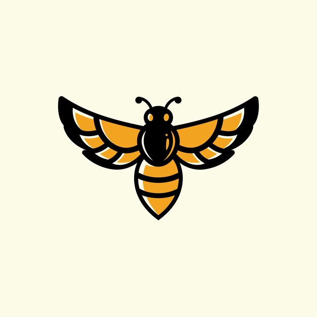 Diseño de logotipo de abeja