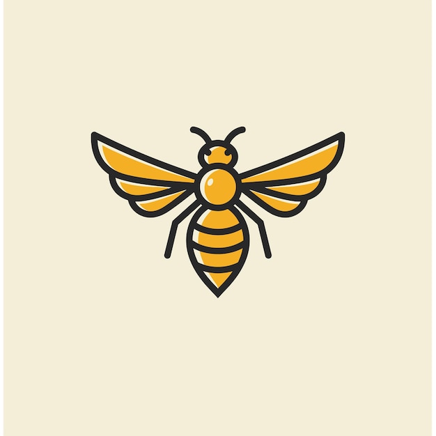 Diseño de logotipo de abeja