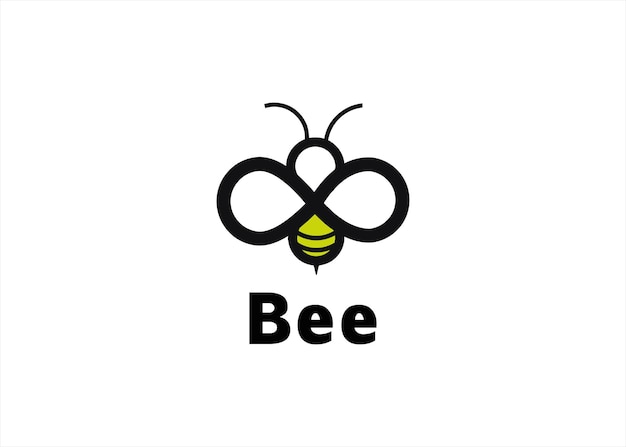 Diseño de logotipo de abeja