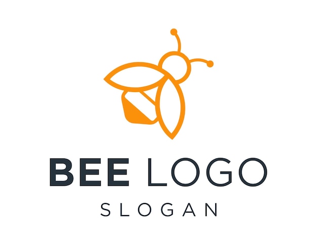 Diseño de logotipo de abeja