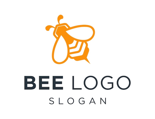 Diseño de logotipo de abeja