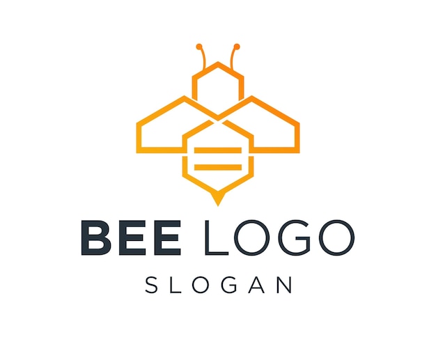 Diseño de logotipo de abeja