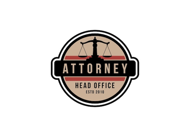diseño de logotipo de abogados y negocios conceptual ilustración vectorial