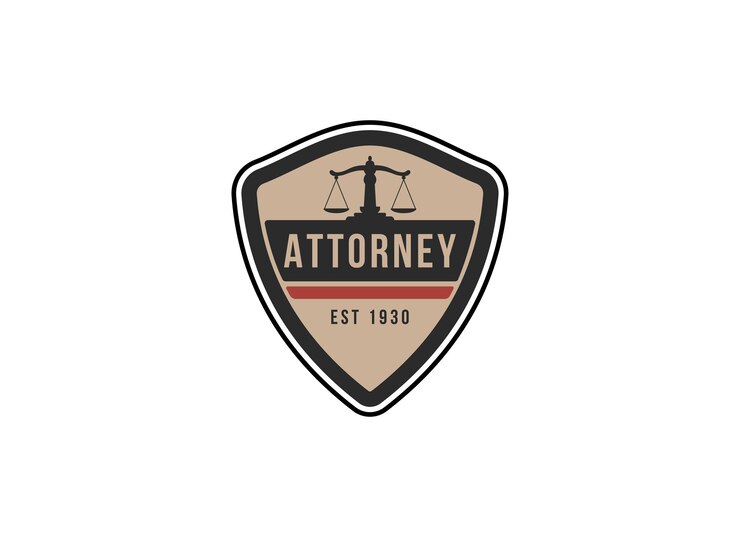 Vector diseño de logotipo de abogados y negocios conceptual ilustración vectorial