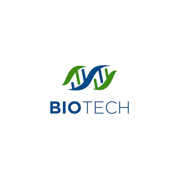 Diseño de logotipo abstracto de ADN