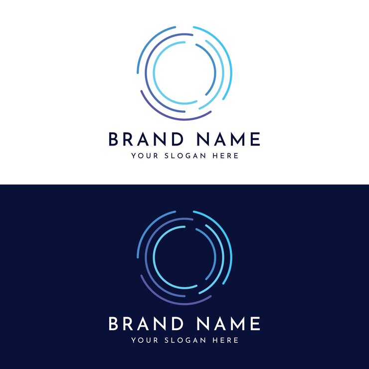 Vector diseño de logotipo abstracto de círculo geométrico con una idea moderna, única y creativa