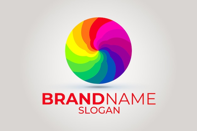 Diseño de logotipo abstracto colorido Elemento de diseño abstracto