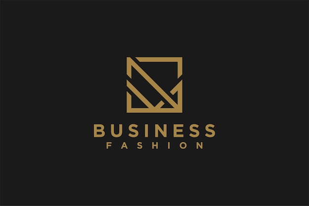 Diseño de logotipo abstracto para consultoría empresarial, bienes raíces, propiedades, compañías financieras, línea geométrica