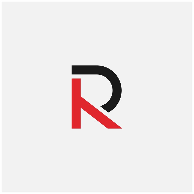 Diseño de logotipo abstracto creativo de letras vectoriales tr o rt