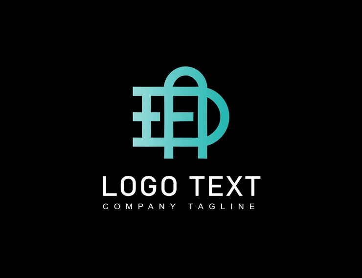 Vector diseño de logotipo abstracto con d una letra