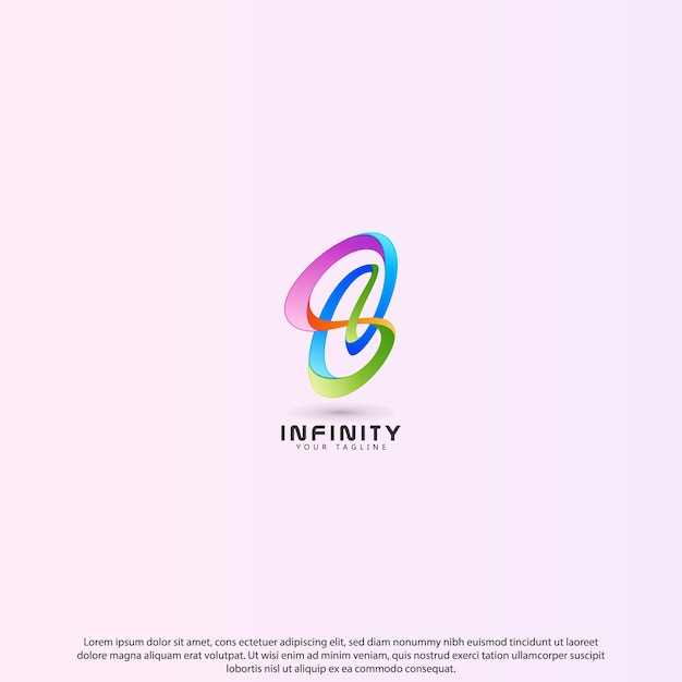 Diseño de logotipo abstracto infinito