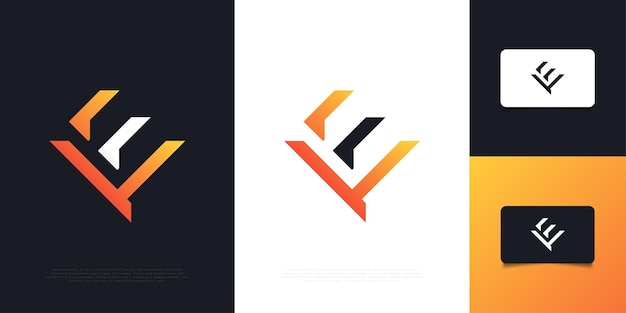 Diseño de logotipo abstracto con letra e con un concepto moderno y limpio. logotipo inicial de la letra e