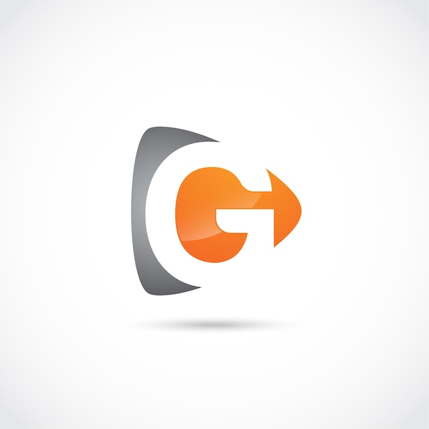 Diseño de logotipo abstracto letra G