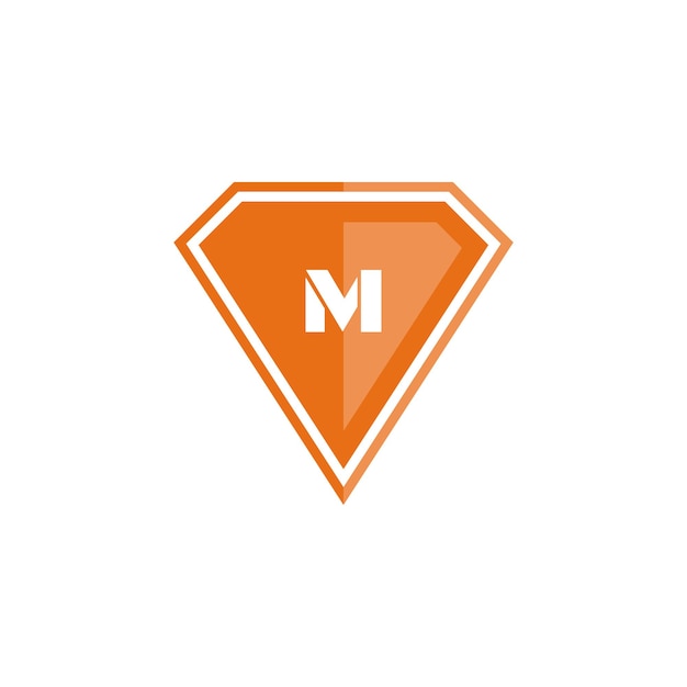Diseño de logotipo abstracto letra m