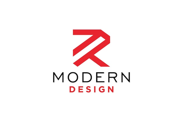 Diseño de logotipo abstracto letra R