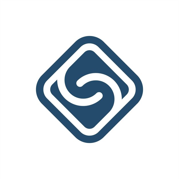 Diseño de logotipo abstracto letra S