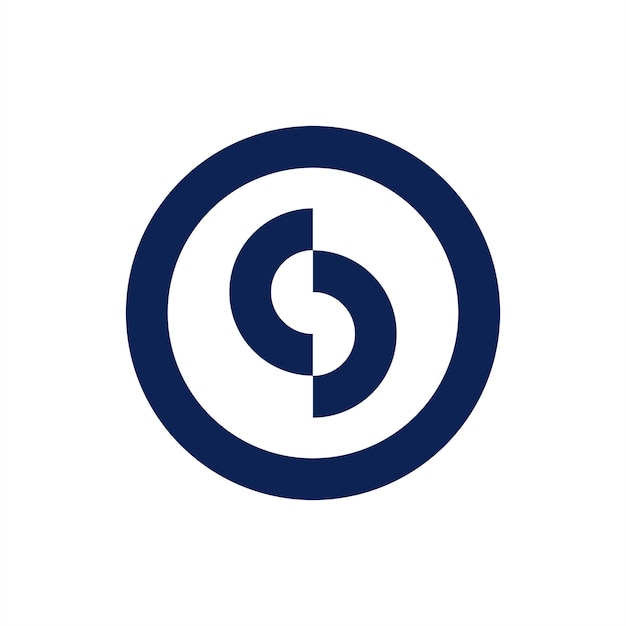 Diseño de logotipo abstracto letra S