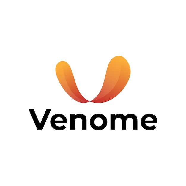 Diseño de logotipo abstracto de letra V