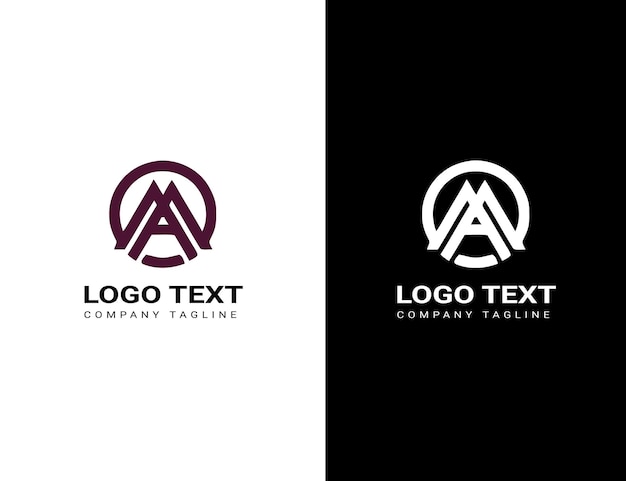 Diseño de logotipo abstracto con una letra