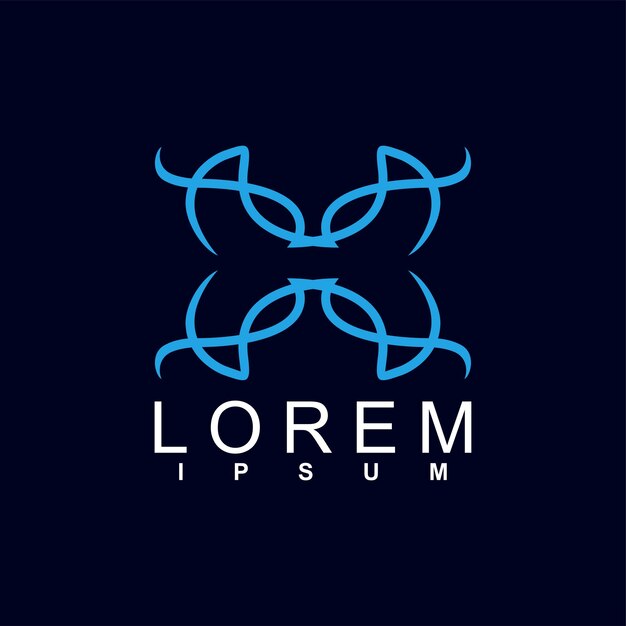 diseño de logotipo abstracto logotipo geométrico abstracto único y característico