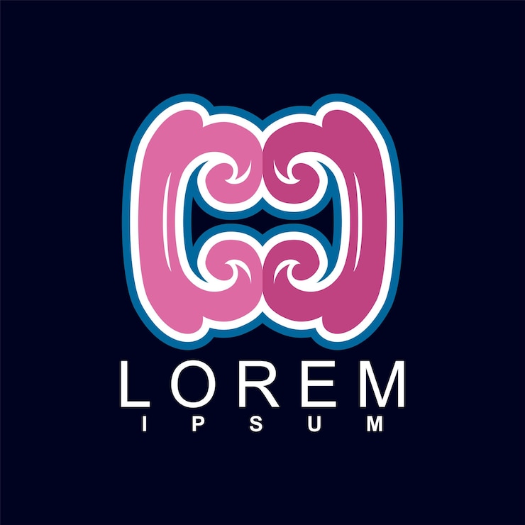 Vector diseño de logotipo abstracto logotipo geométrico abstracto único y característico