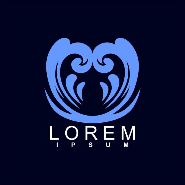 diseño de logotipo abstracto logotipo geométrico abstracto único y característico