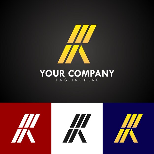 diseño de logotipo abstracto para la marca de su empresa, con el icono de la letra R